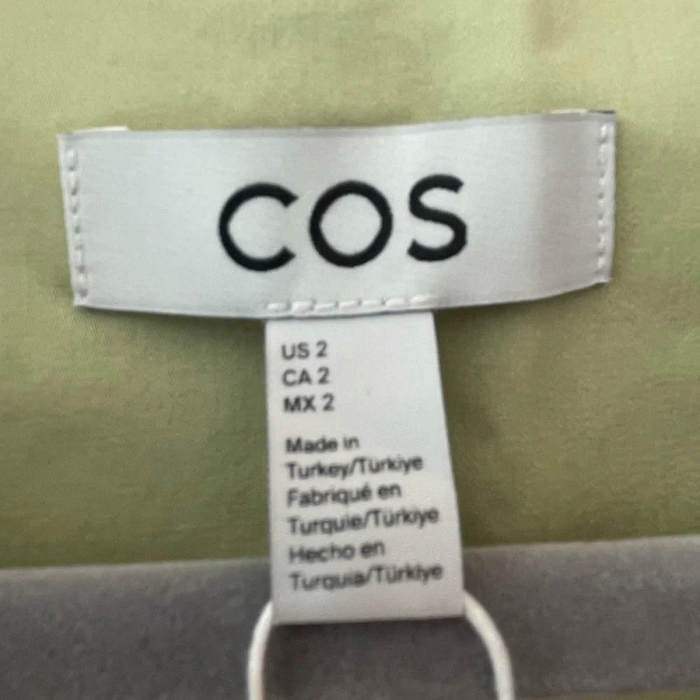 COS women’s pale lime green cotton swing dress. Size 2. NWT. - Picture 10 of 11